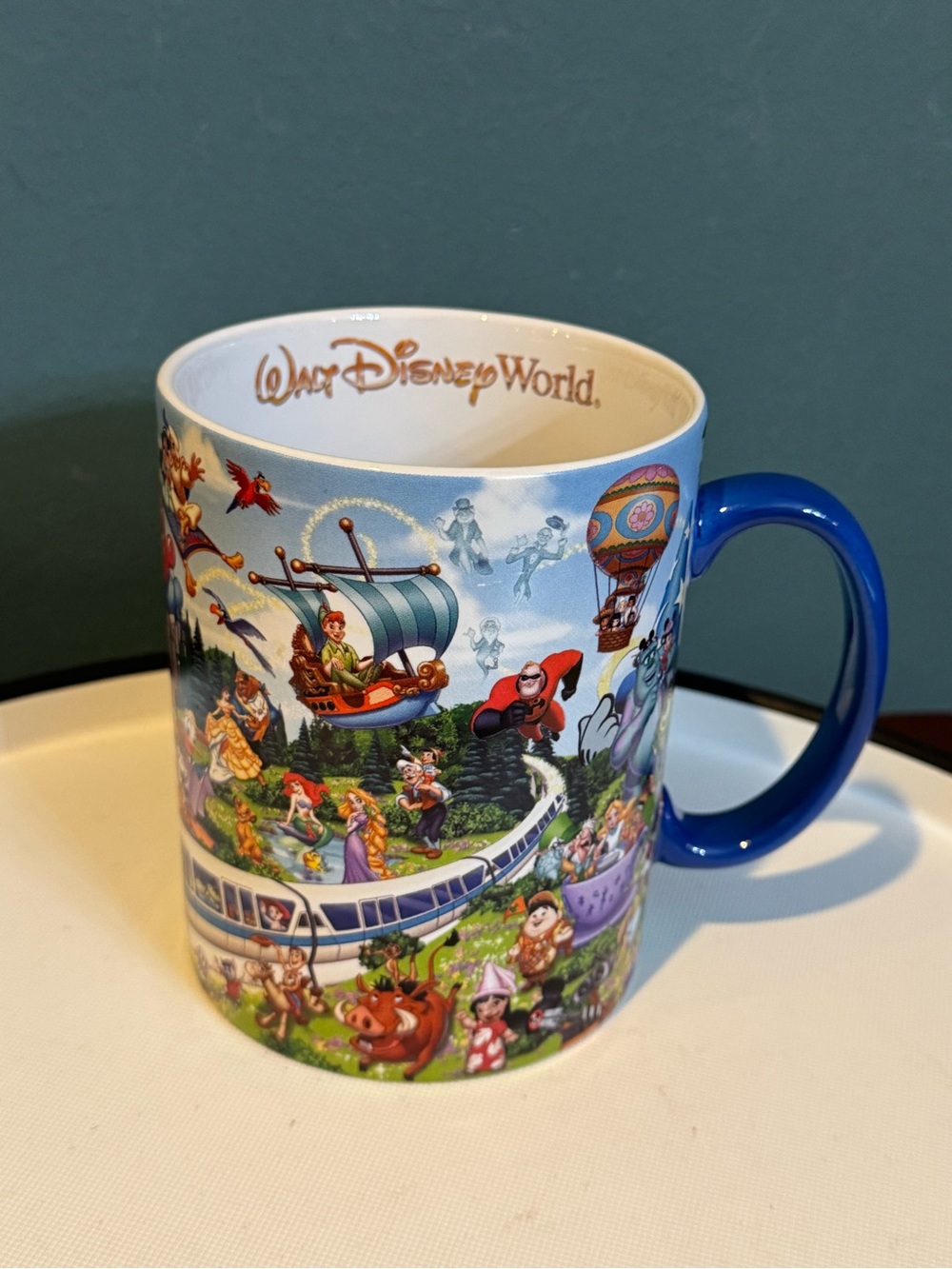 Walt Disney World Storybook Scene Wrap Coffee Mug XL 16 oz